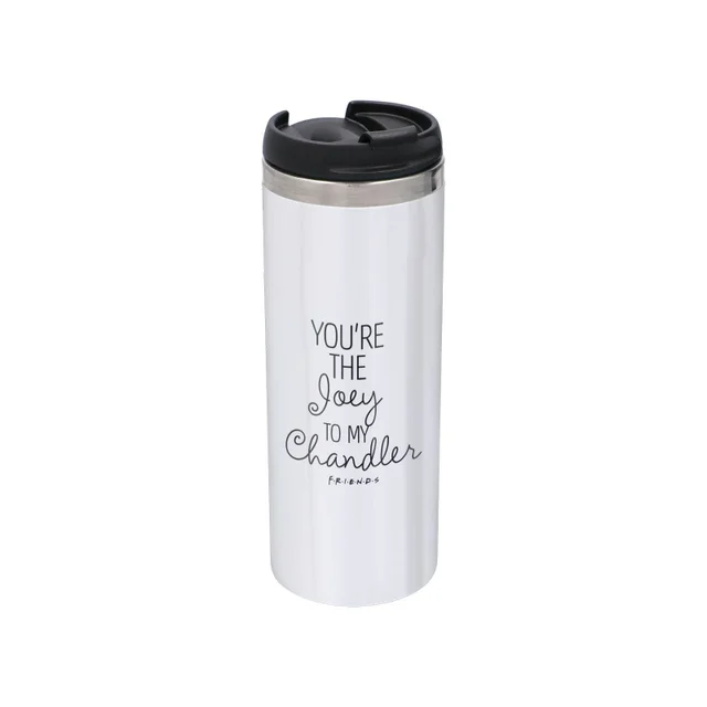 Friends You're The Joey To My Chandler Stainless Steel Thermo Travel Mug - Metallic Finish