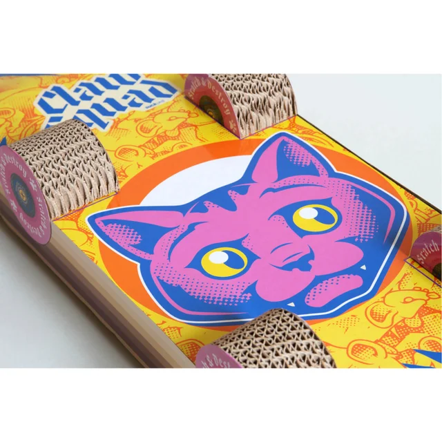 CAT SCRATCH SKATEBOARD