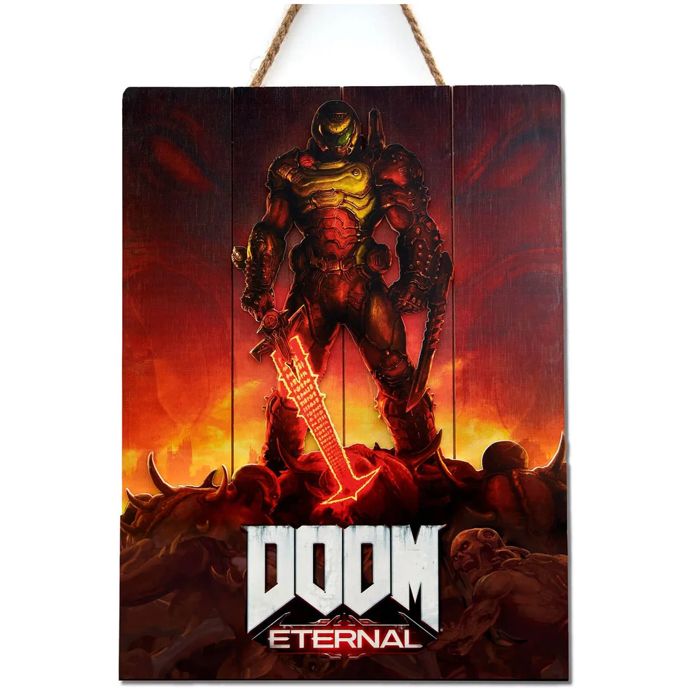 Doctor Collector DOOM Eternal Wood Art - Limited Edition Image 1
