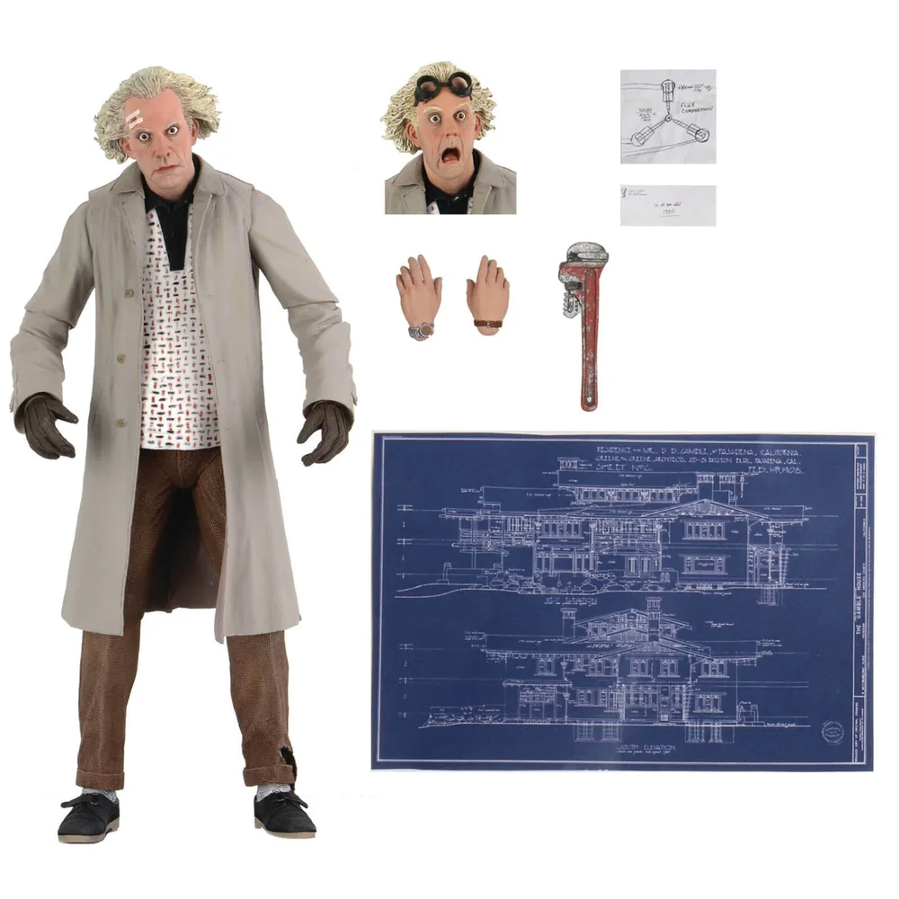 NECA Back to the Future 7" Scale Action Figure Ultimate Doc Brown Image 1