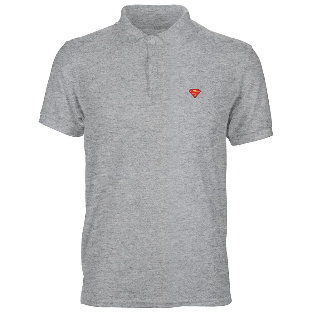 DC Superman Unisex Polo - Grey - S Image 1