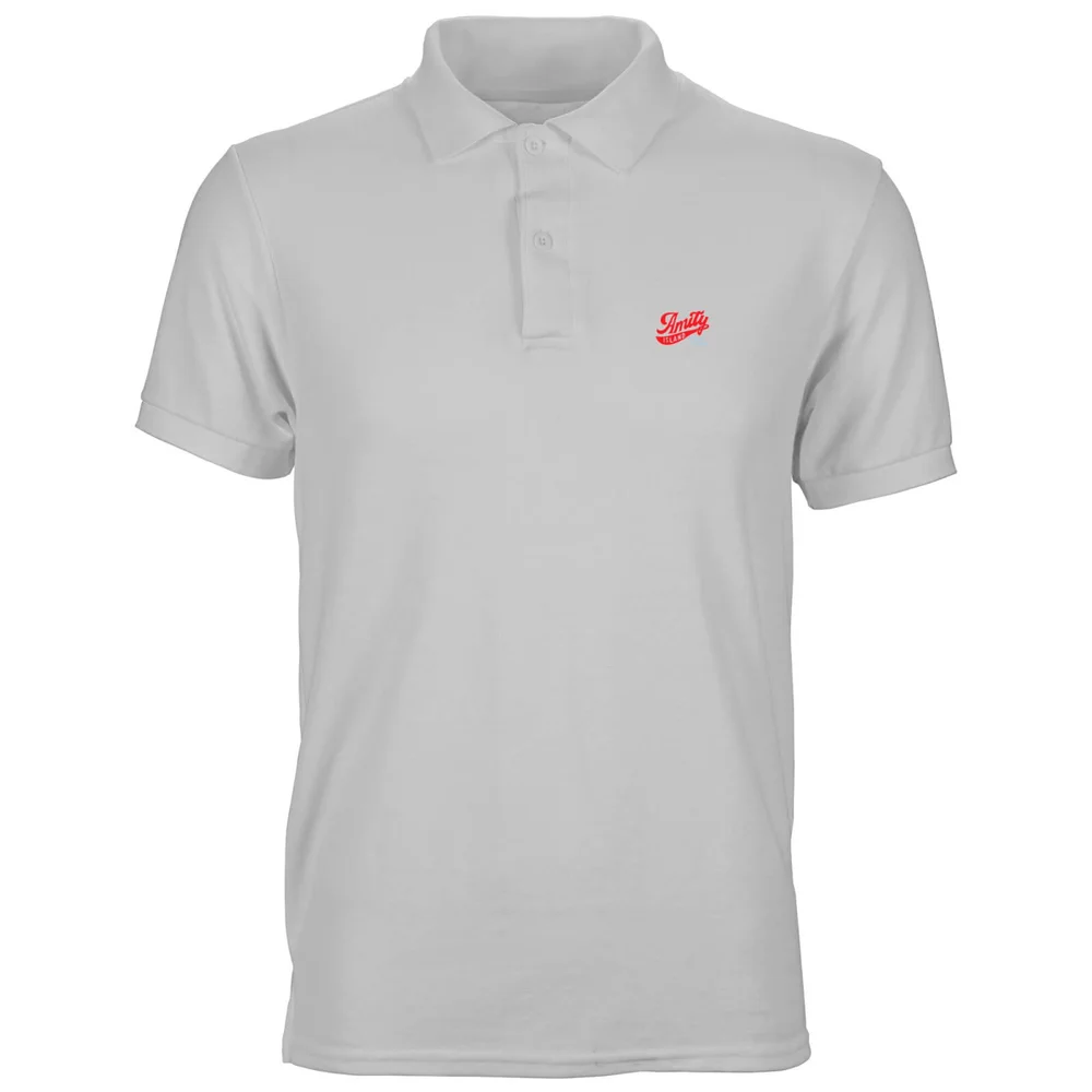 Jaws Amity Island Unisex Polo - White - S Image 1