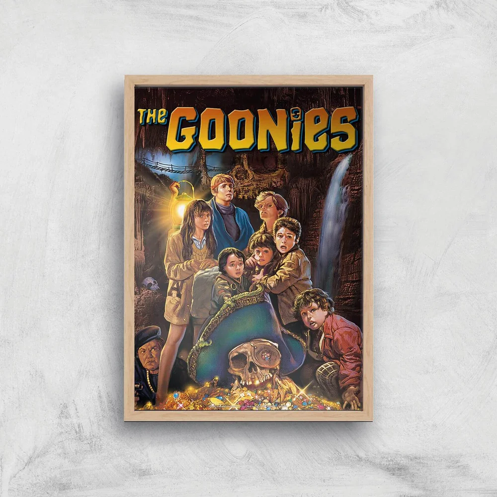 The Goonies Classic Cover Giclee Art Print - A3 - Wooden Frame Image 1