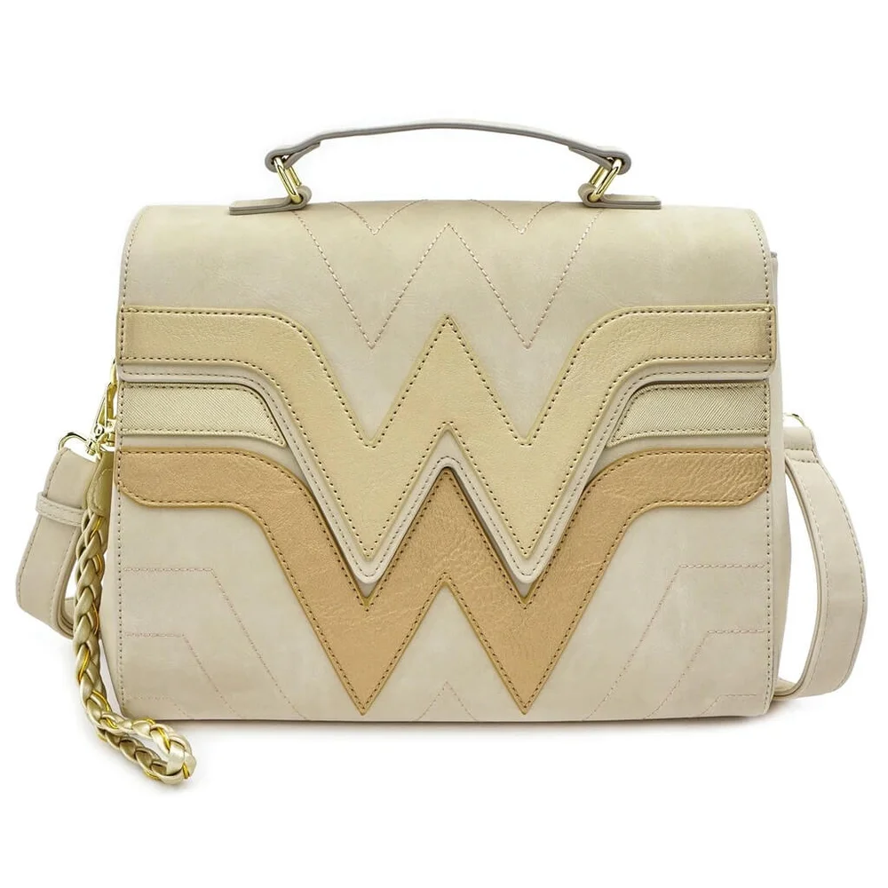 Loungefly DC Wonder Woman Gold Cross Body Bag Image 1