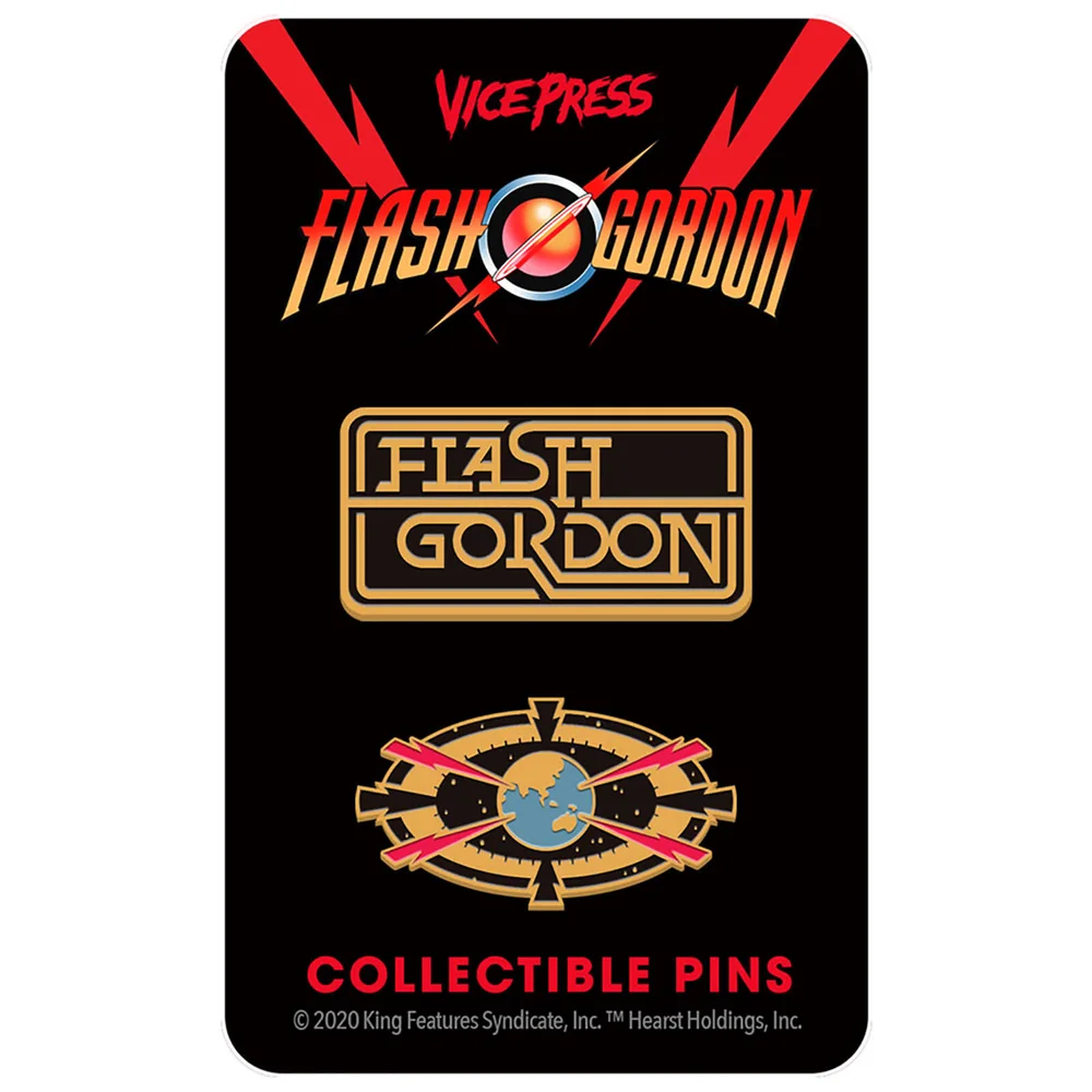 Flash Gordon Limited Edition Hard Enamel Pin Set 4 by Florey Image 1
