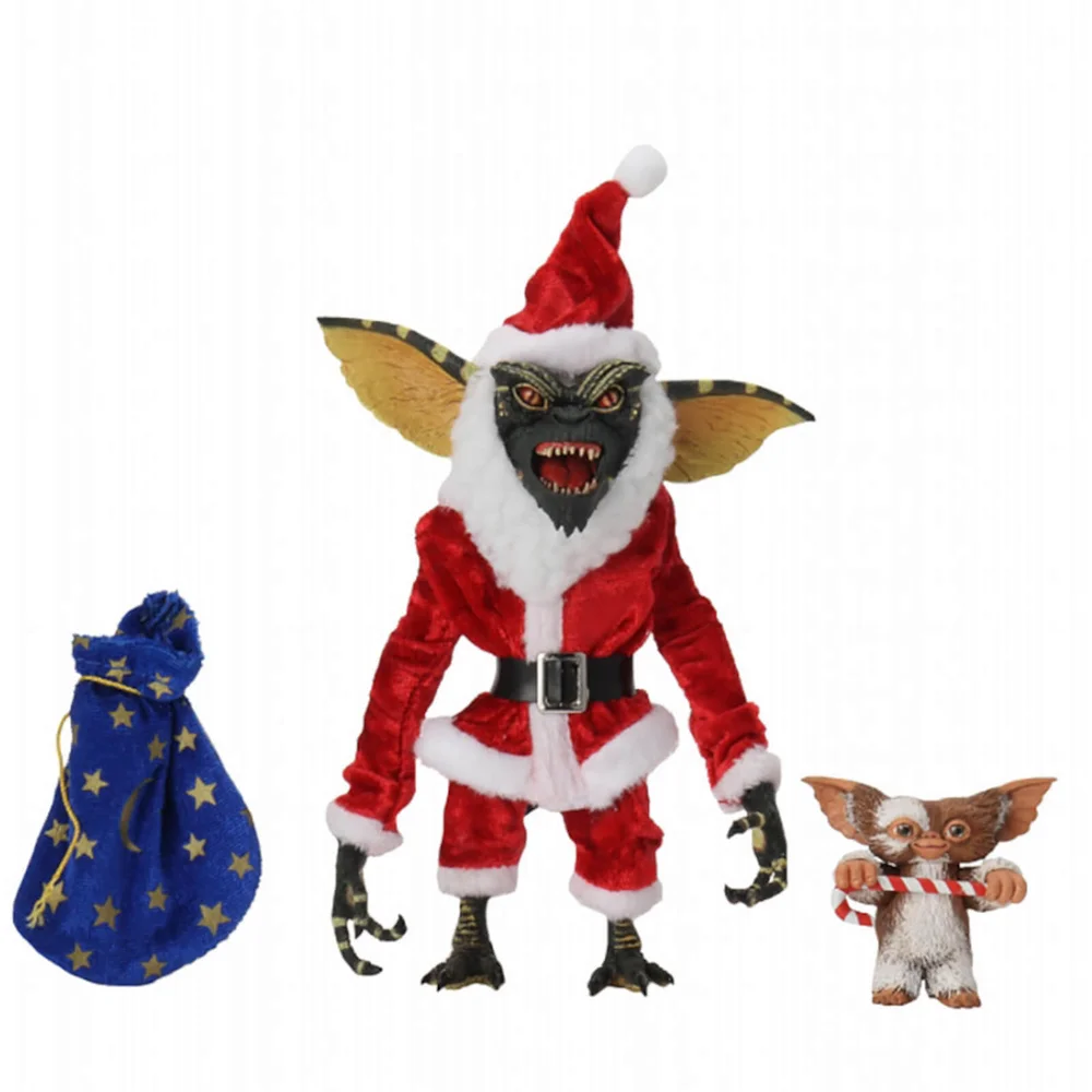 NECA Gremlins Santa Stripe and Gizmo 7 Inch Scale Action Figure Set Image 1