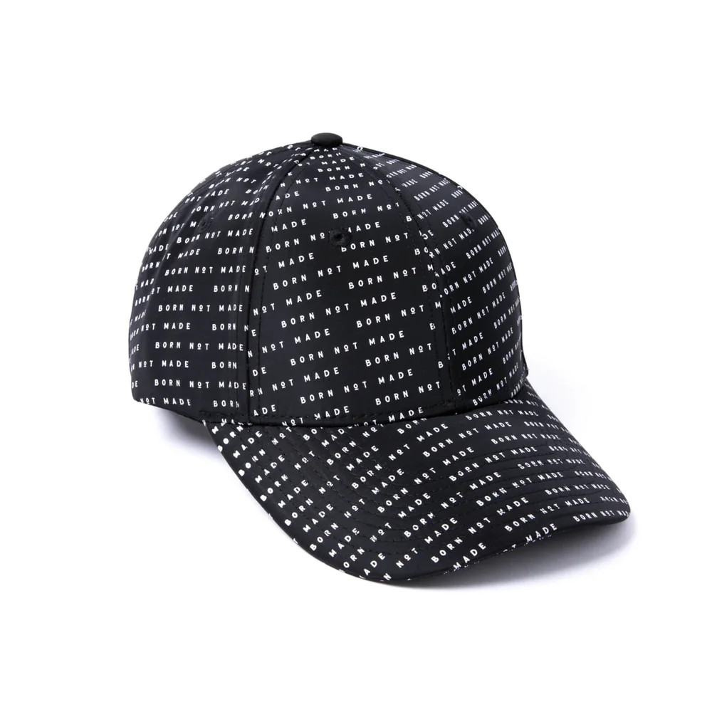 Milliner 6 Panel Nylon Black Repeat Printed Image 1