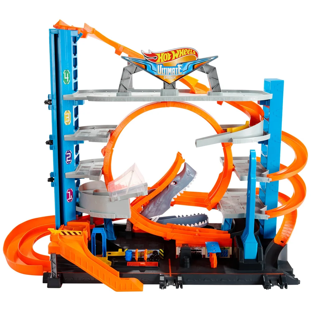 Hot Wheels Ultimate City Garage Playset with Shark Attack Image 1