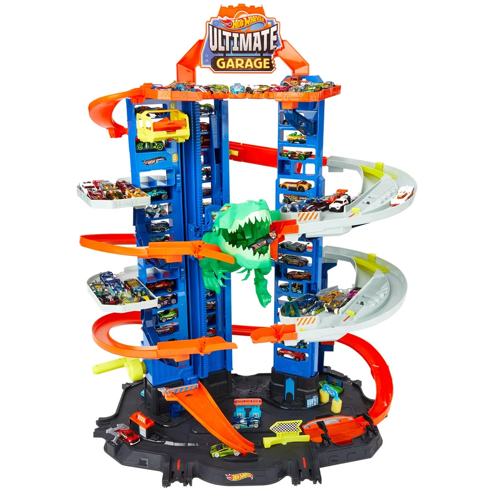 Hot Wheels Ultimate Garage Playset with T-Rex Attack Image 1