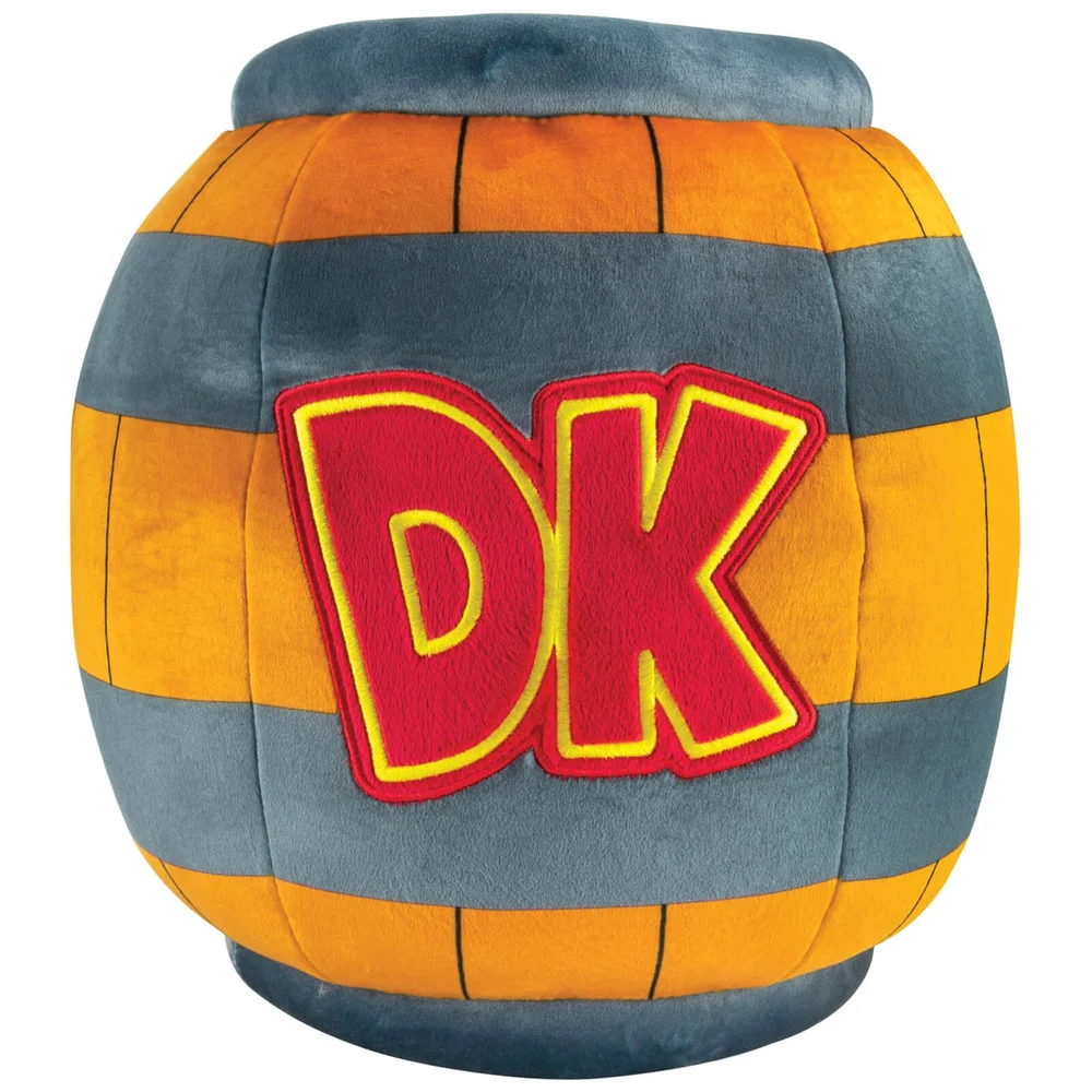 Mario Kart Mega Donkey Kong Barrel Plush Toy Image 1
