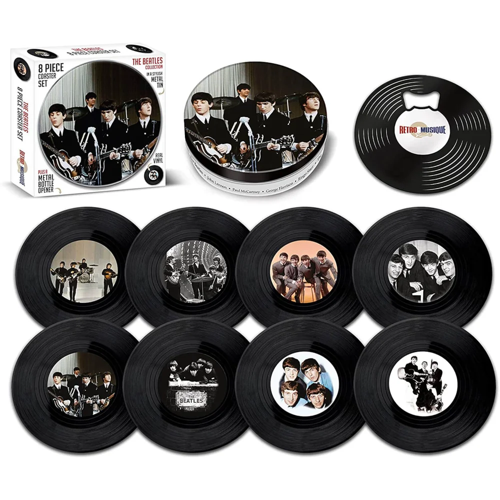 The Beatles 8 Pieces Coaster Tin Set Image 1