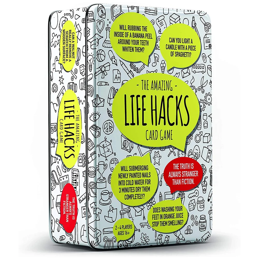 Life Hacks Tin Card Game Image 1