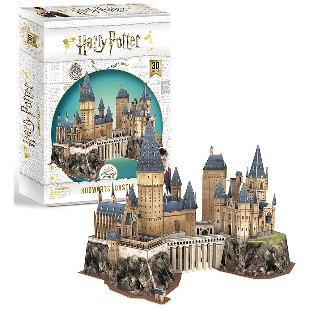 Harry Potter - Hogwarts Castle 3D Jigsaw Puzzle (197 Pieces) Image 1
