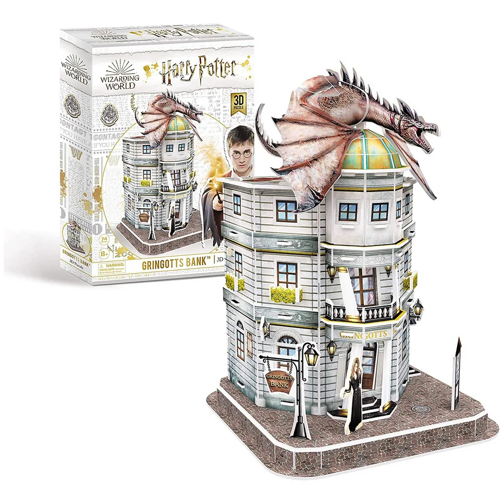 Harry Potter - Diagon Ally Gringotts 3D Jigsaw Puzzle Image 1