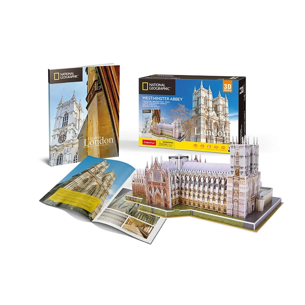 National Geographic - Westminster Abbey 3D Jigsaw Puzzle Image 1