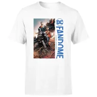 DC Fandome Batman, Wonderwoman, Superman Men's T-Shirt - White - undefined undefined