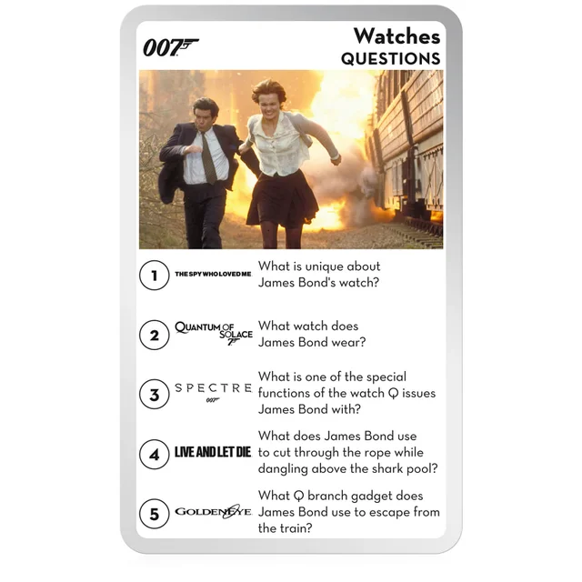Top Trumps Quiz Game - James Bond 007 Edition