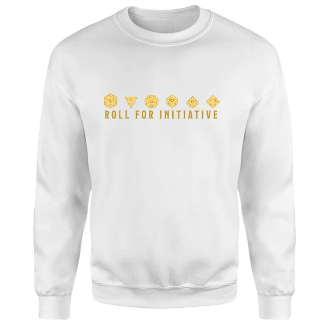 Dungeons & Dragons Roll For Initiative Sweatshirt - White