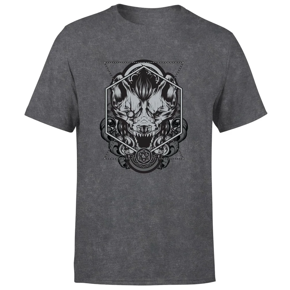 Dungeons & Dragons Gnoll Unisex T-Shirt - Black Acid Wash - S Image 1