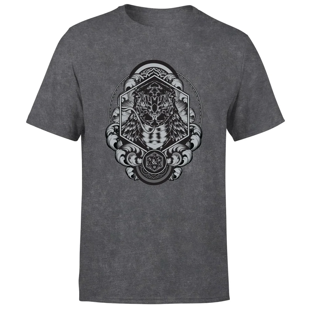 Dungeons & Dragons Yuan Ti Unisex T-Shirt - Black Acid Wash - S Image 1