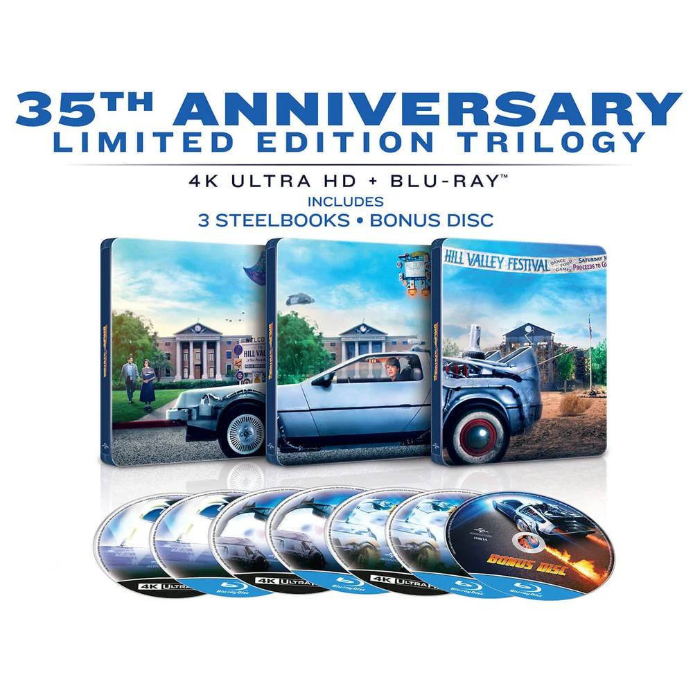 Back To The Future: The Ultimate Trilogy - Zavvi Exclusive 4K Ultra HD Limited Steelbook Edition (Includes 2D Blu-ray) Image 1