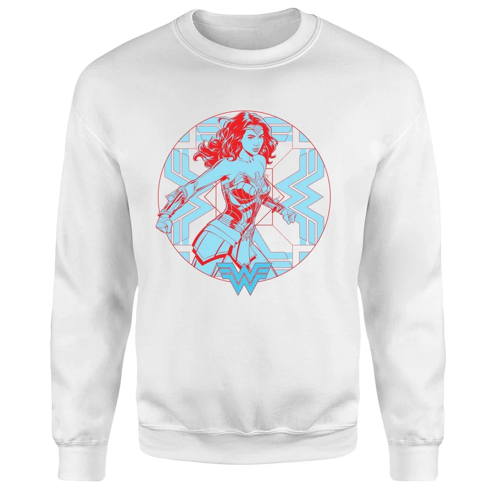Wonder Woman Core Diana Sweatshirt - White - S Image 1