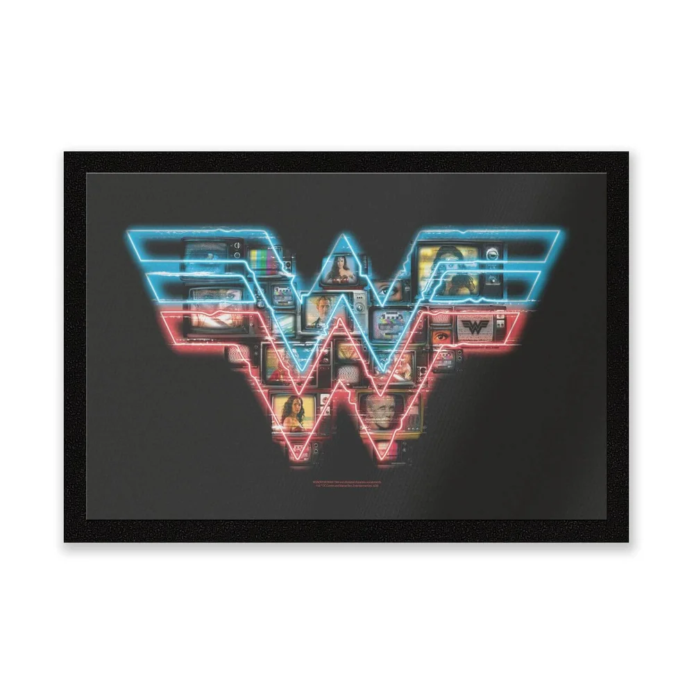 Wonder Woman Neon Sign Entrance Mat Image 1