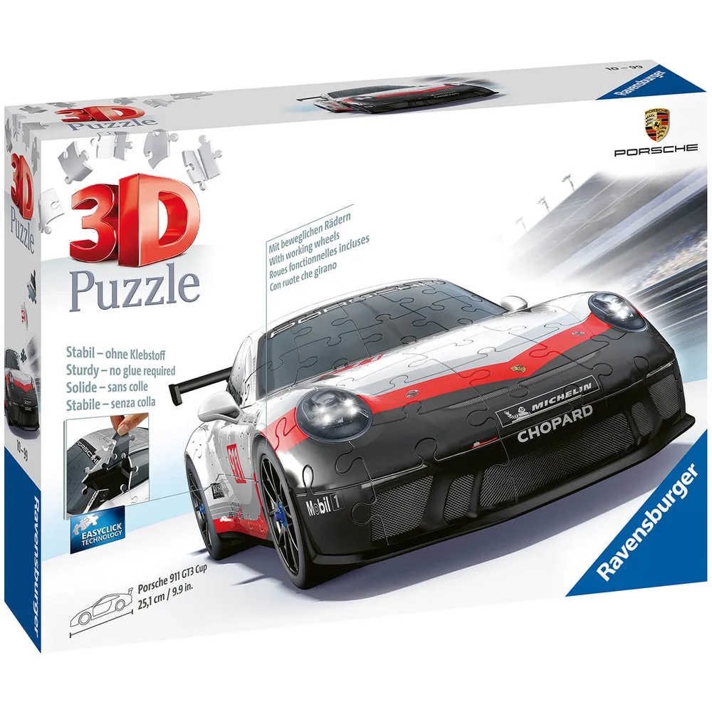 Ravensburger Porsche GT3 Cup 3D Puzzle (108 Pieces Image 1