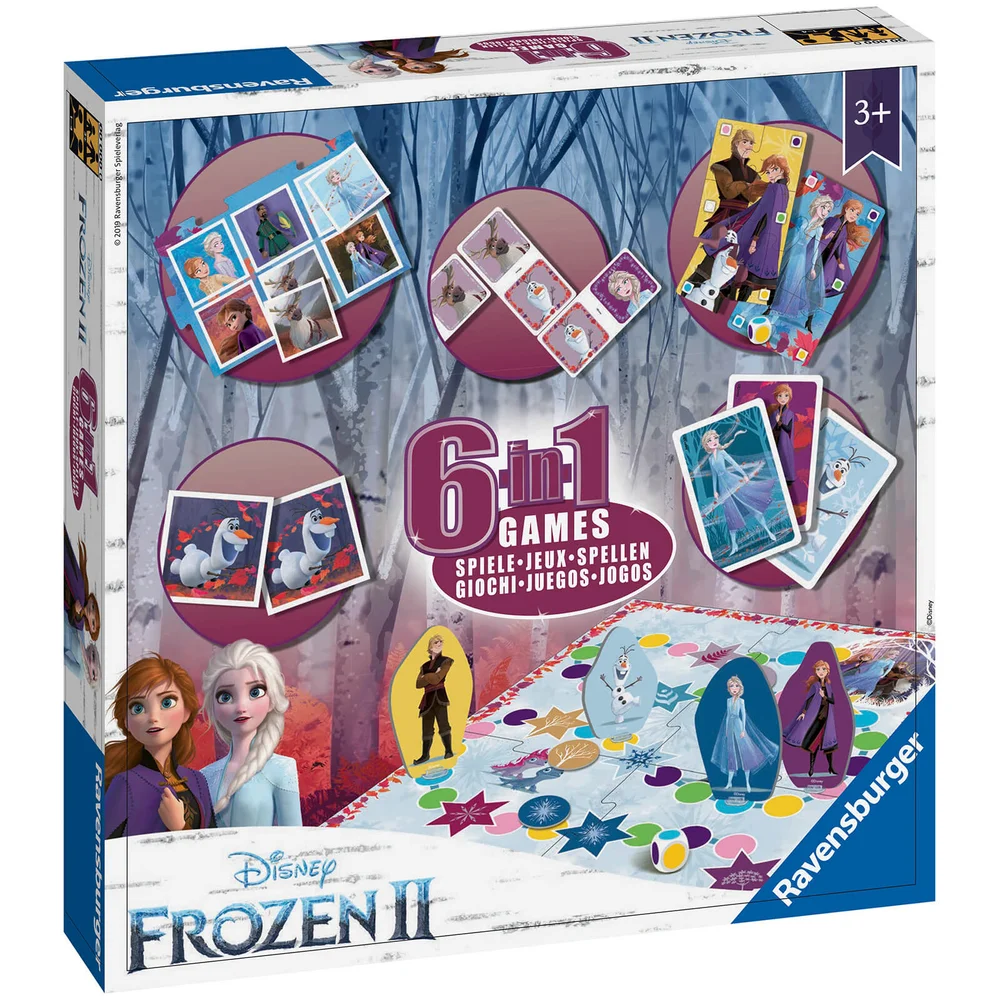 Ravensburger Frozen 2 - 6 in 1 Games Box Image 1