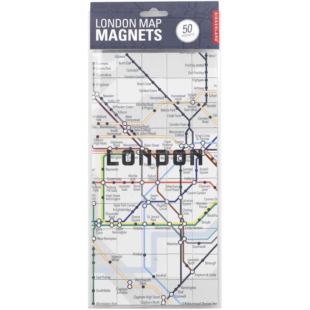 Kikkerland London Map Magnets Image 1