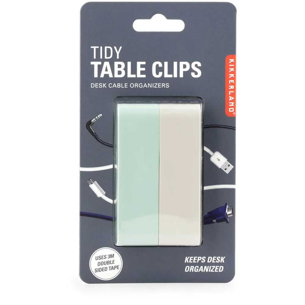 Kikkerland Tidy Table Clips Image 1
