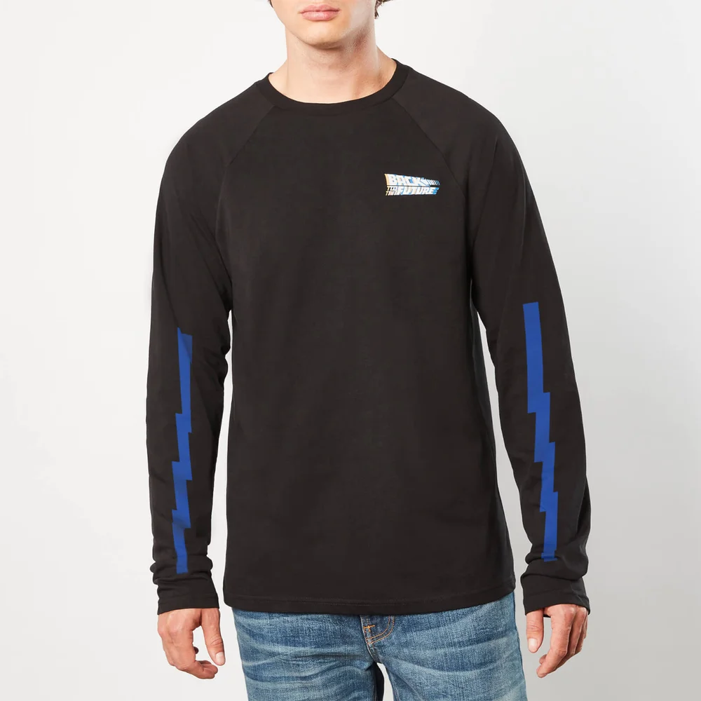 Back to the Future 3D Logo Unisex Long sleeve - Black - XS Image 1