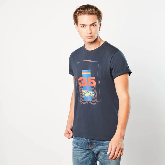 Back to the Future Thirty Five Unisex T-Shirt - Navy