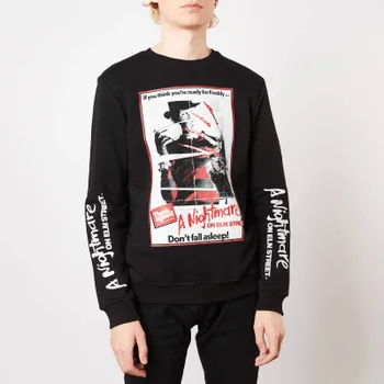 A Nightmare On Elm Street Don't Fall Asleep Sweatshirt - Black