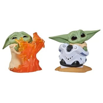 Hasbro Star Wars The Bounty Collection The Child Helmet Hiding Pose and Stopping Fire Pose 2 Pack Figures