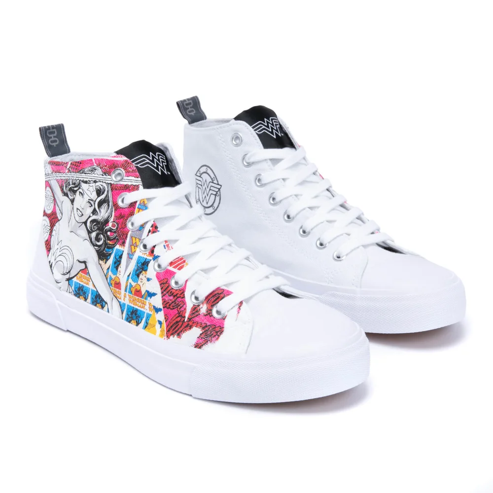 Akedo x DC Comics Wonder Woman High Top - White - UK 5 / EU 38 Image 1