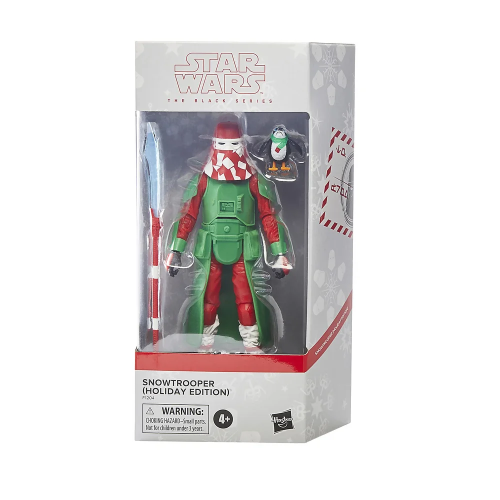 Hasbro Star Wars The Black Series Snowtrooper (Holiday Edition) and Porg 6-Inch Scale Action Figure Image 1
