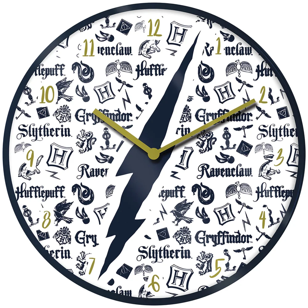 Harry Potter Infographic Clock 10 Inch Image 1