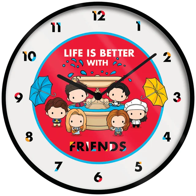 Friends Chibi Clock 10 Inch