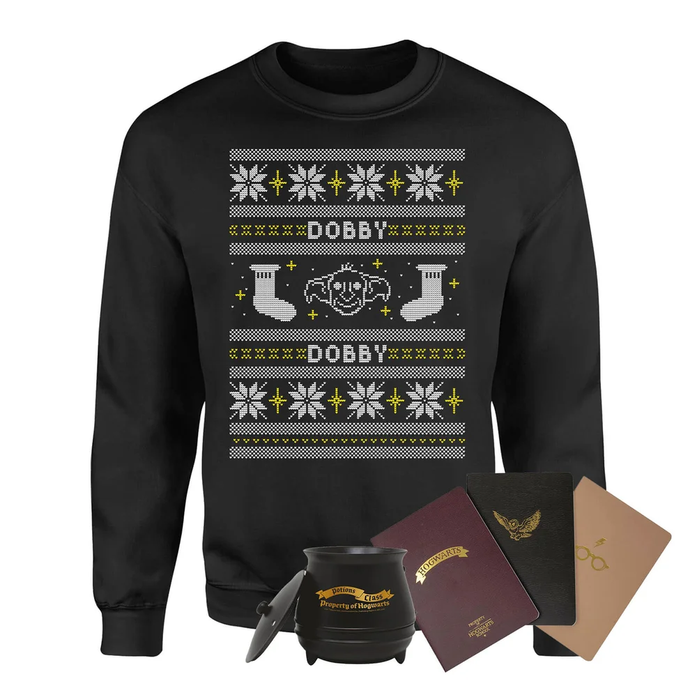 Harry Potter Officially Licensed MEGA Christmas Gift Set - Includes Christmas Jumper plus 3 gifts - S Image 1
