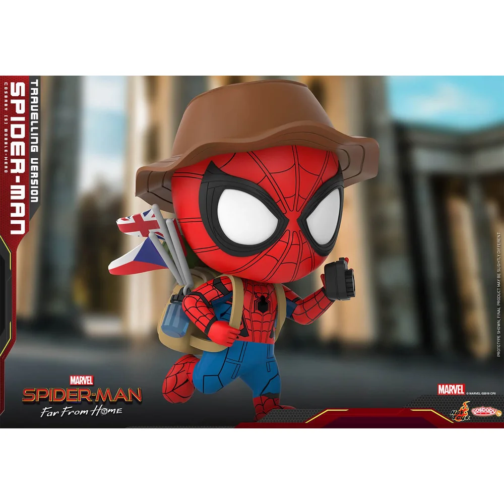 Hot Toys Cosbaby Marvel Spider-Man: Far From Home - Spider-Man (Travelling Version) Figure Image 1