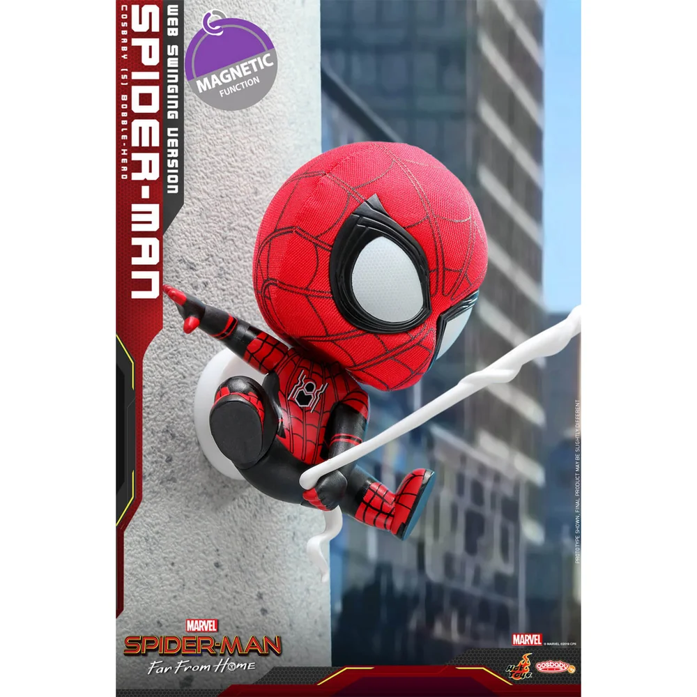 Hot Toys Cosbaby Marvel Spider-Man: Far From Home - Spider-Man (Web Swinging Version) Figure Image 1