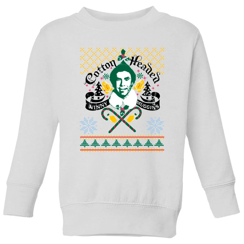 Elf Ninny Muggins Kids' Sweatshirt - White - 3-4 Years Image 1
