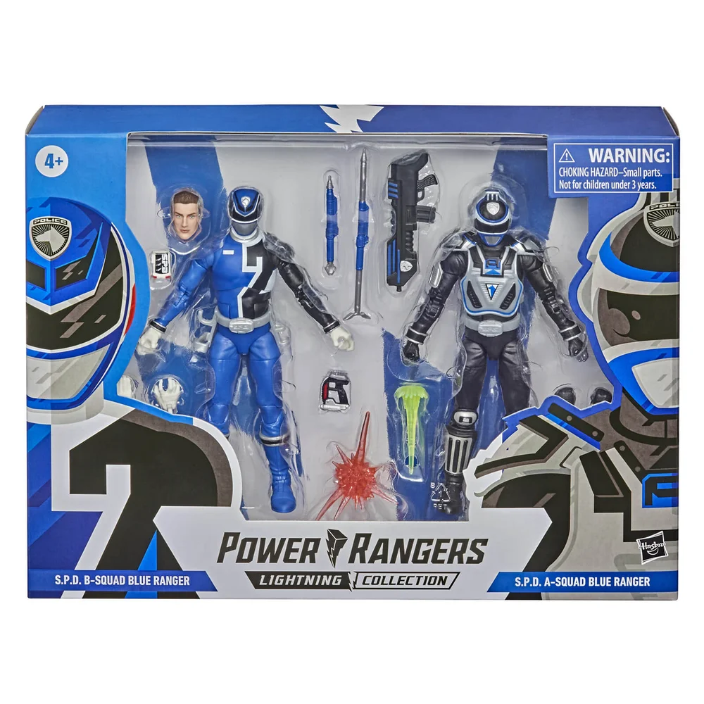 Hasbro Power Rangers Lightning Collection S.P.D. Squad B Blue Ranger Versus Squad A Blue Ranger 2-Pack Action Figures Image 1