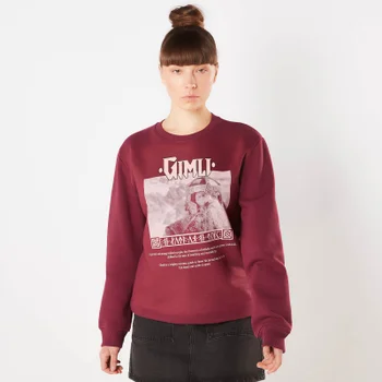 Lord Of The Rings Gimli Lord Of The Glittering Rocks Sweatshirt - Burgundy