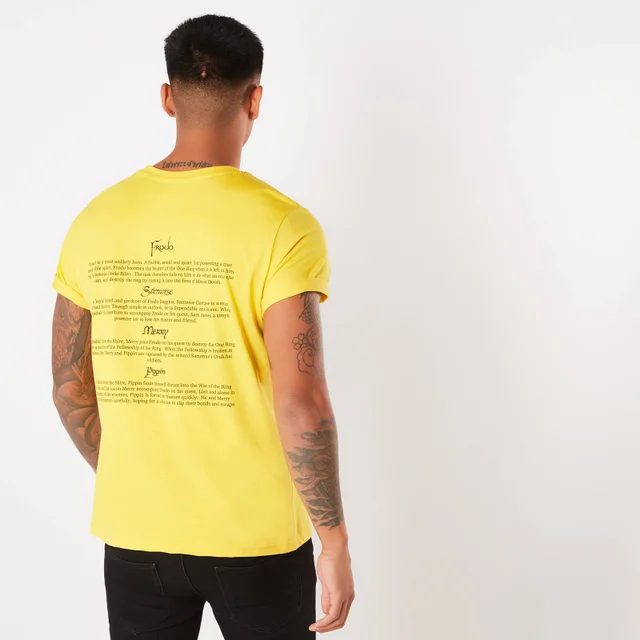 Lord Of The Rings The Hobbits Unisex T-Shirt - Yellow