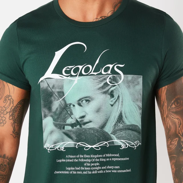 Lord Of The Rings Legolas Prince Of Mirkwood Men's T-Shirt - Green