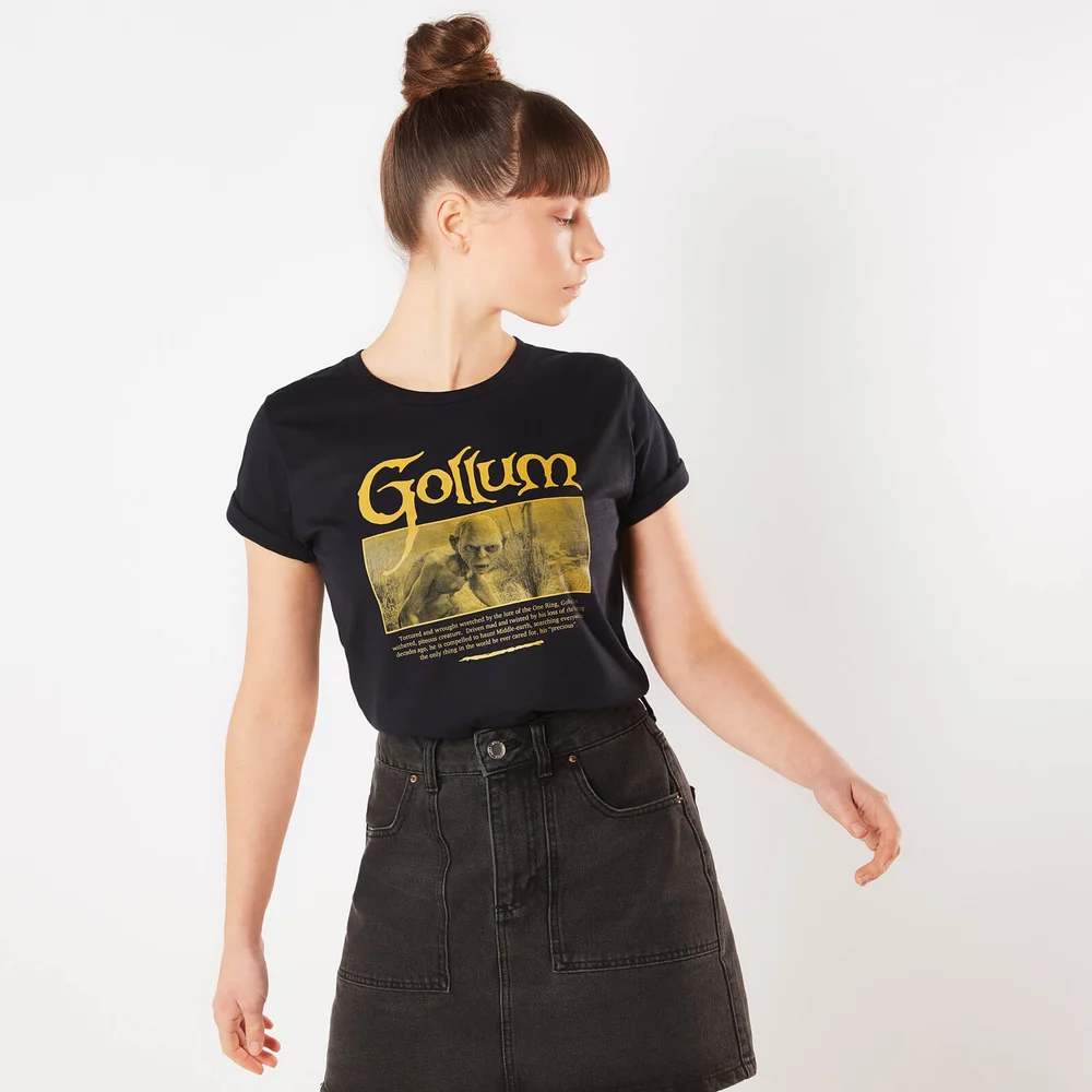 Lord Of The Rings Gollum Women's T-Shirt - Navy - XS Image 1