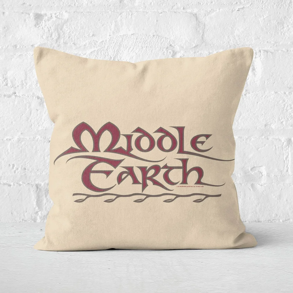 Lord Of The Rings Middle Earth Cushion Square Cushion - 50x50cm - Soft Touch Image 1