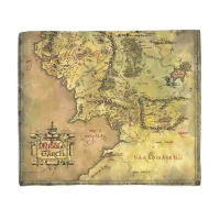Lord Of The Rings Middle Earth Fleece Blanket